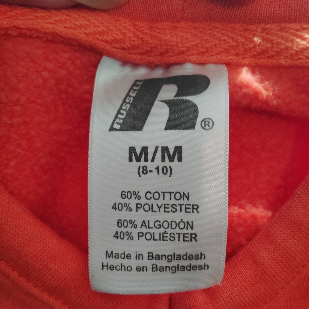 Russell Clemson Long Sleeve V-Neck Hooded Sweatshirt Sz M - Picture 4 of 6